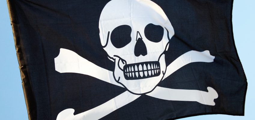 pirate flag with a skull