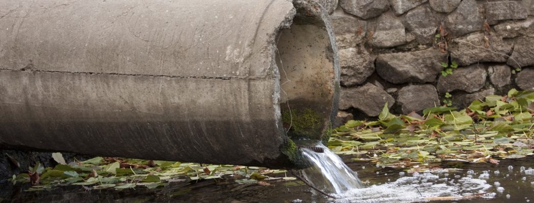 water getting into a river
