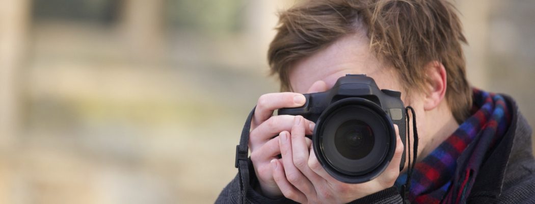 person taking front-facing photo