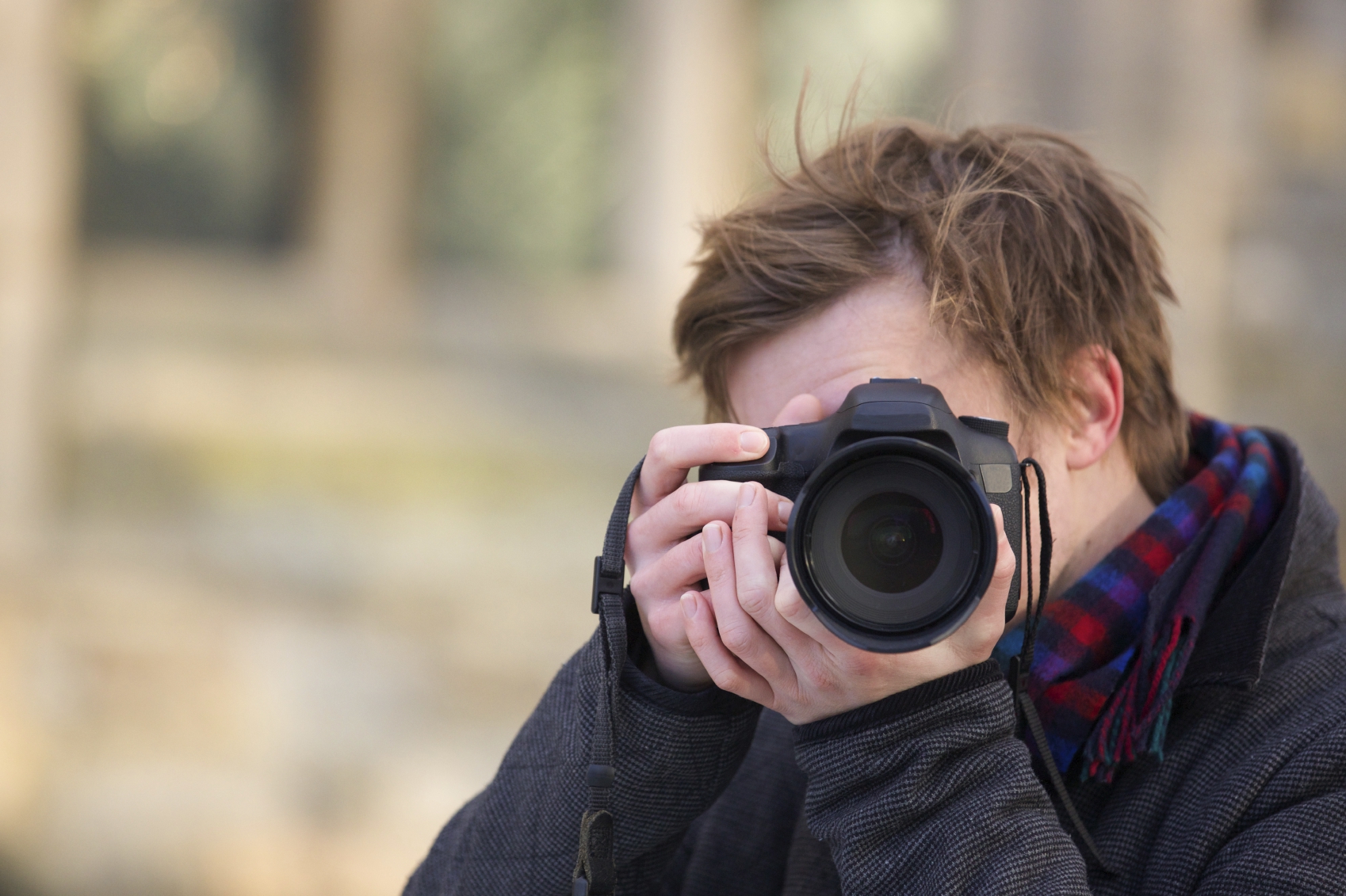 person taking front-facing photo