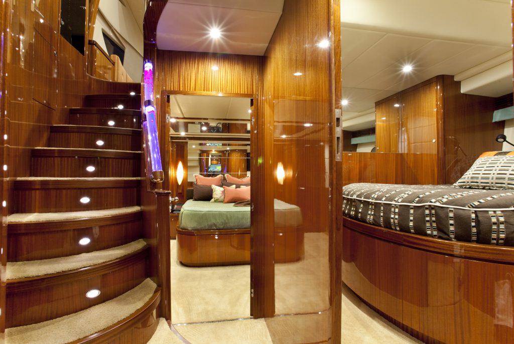 Inside a beautiful Yacht. This is what you get for the money