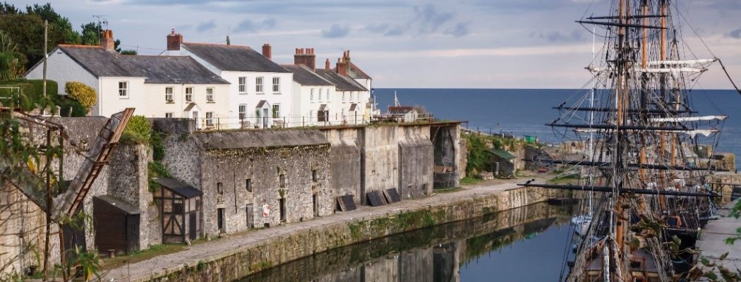 old wooden ship in dock